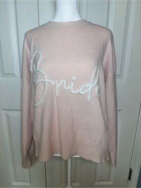 Le Lis Light Pink 'Bride' Crewneck Sweater